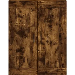 vidaXL Armario de pared madera ingeniería 69,5x34x90 cm Roble ahumado Hot
