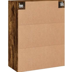 vidaXL Armario de pared madera ingeniería 69,5x34x90 cm Roble ahumado Hot