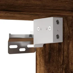 vidaXL Armario de pared madera ingeniería 69,5x34x90 cm Roble ahumado Hot