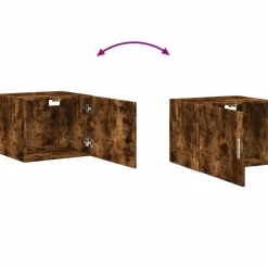 vidaXL Armarios Y Almacenamiento-Armario de pared madera ingeniería 50x42,5x40 cm