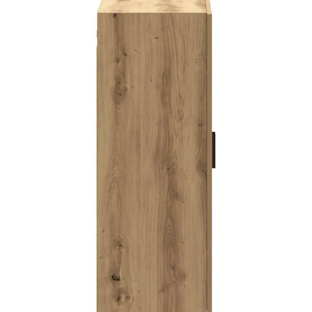 vidaXL Armarios Y Almacenamiento-Armario de pared madera ingeniería marrón roble 69,5x34x90 cm