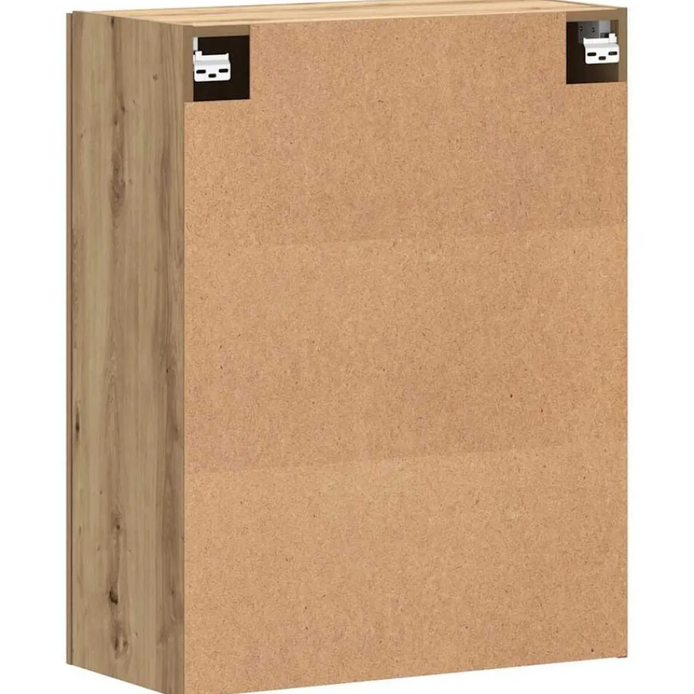 vidaXL Armarios Y Almacenamiento-Armario de pared madera ingeniería marrón roble 69,5x34x90 cm