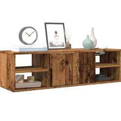 vidaXL Armario de pared madera de ingeniería madera vieja 101x30x29 cm Madera antigua