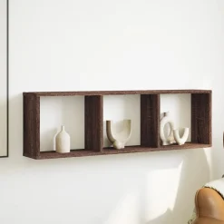 vidaXL Armario de pared madera ingeniería marrón roble 100x16x30 cm Marr&oacute;n roble Hot