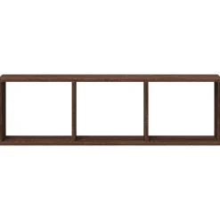 vidaXL Armario de pared madera ingeniería marrón roble 100x16x30 cm Marr&oacute;n roble Hot