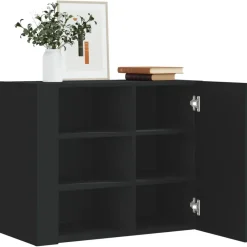vidaXL Estanterías-Armario de pared madera de ingeniería 75x35x60 cm