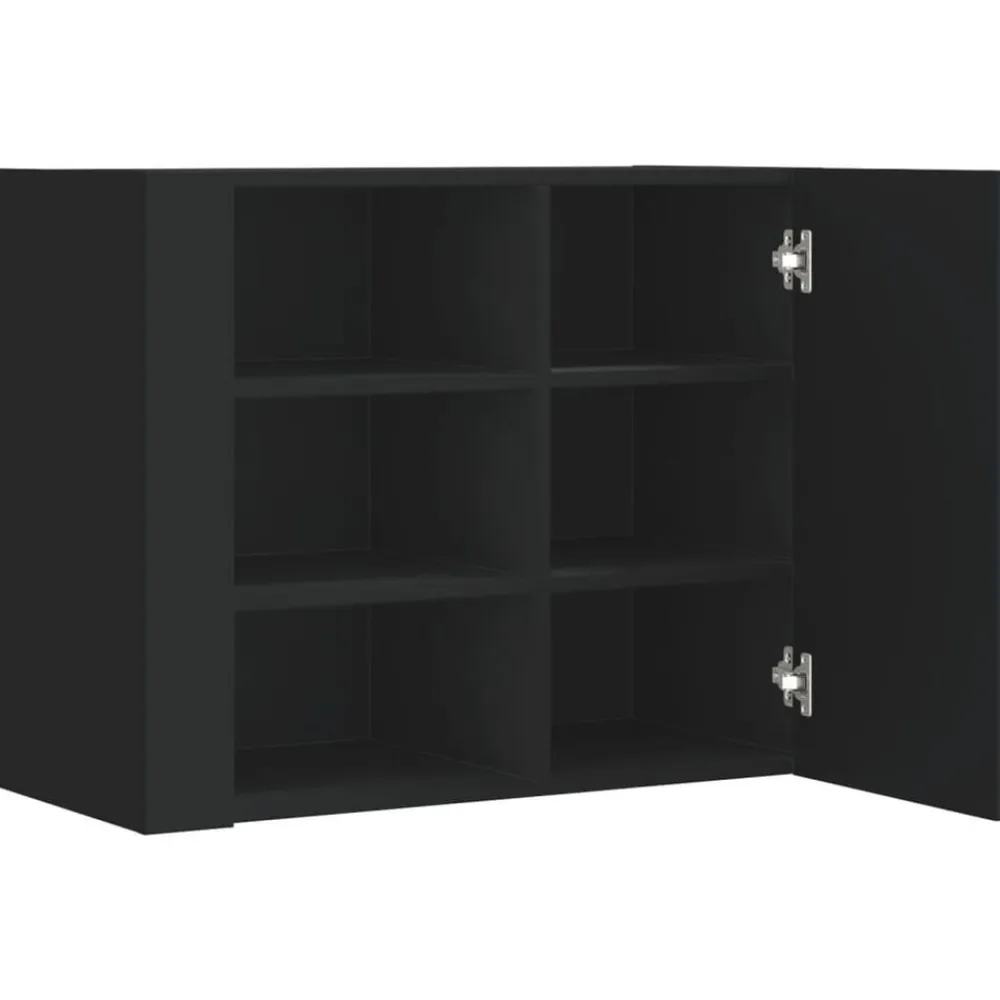 vidaXL Estanterías-Armario de pared madera de ingeniería 75x35x60 cm