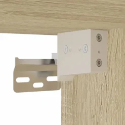 vidaXL Armario de pared madera de ingeniería 80x15x80 cm Roble Sonoma New