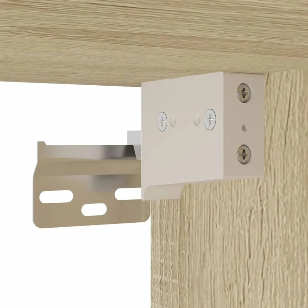 vidaXL Armario de pared madera de ingeniería 80x15x80 cm Roble Sonoma New