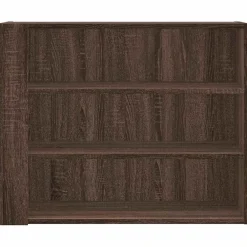 vidaXL Estanterías-Armario de pared madera de ingeniería marrón roble 75x35x60 cm