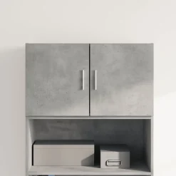 vidaXL Armario de pared madera ingeniería gris hormigón 70x42,5x40 cm Gris hormig&oacute;n Online