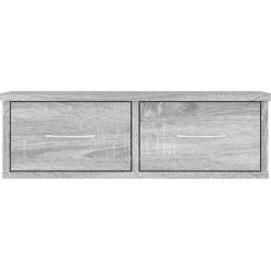 vidaXL Estanterías-Armario de pared madera contrachapada 60x26x18,5 cm
