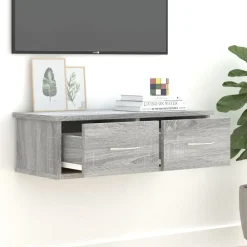 vidaXL Estanterías-Armario de pared madera contrachapada 60x26x18,5 cm