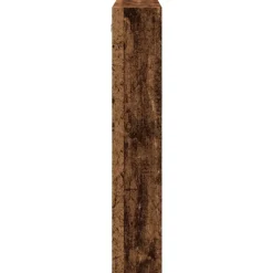 vidaXL Estanterías-Armario de pared madera ingeniería madera envejecida 80x15x80cm