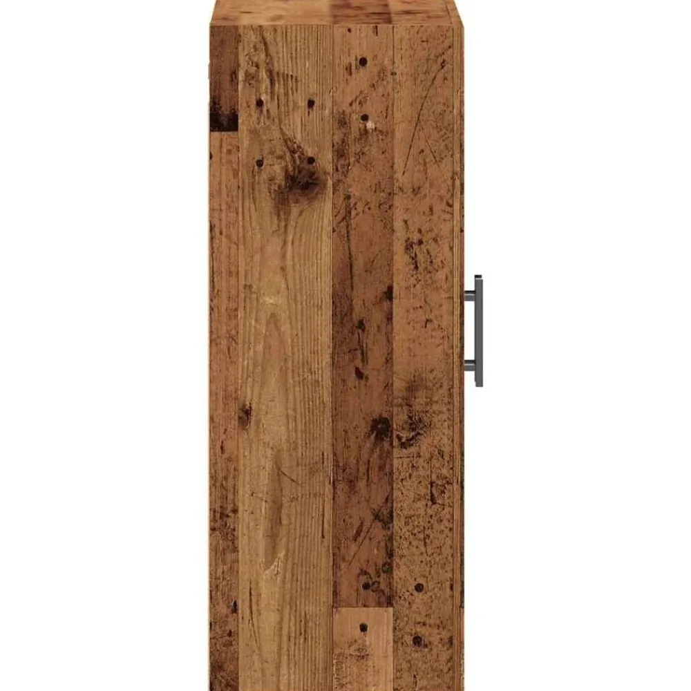 vidaXL Armarios Y Almacenamiento-Armario de pared madera de ingeniería envejecida 69,5x34x90 cm
