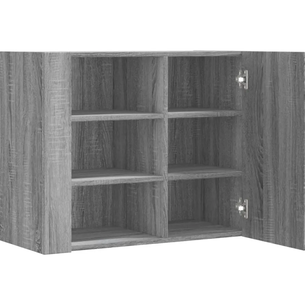 vidaXL Armario de pared madera de ingeniería 75x35x60 cm Gris sonoma Sale