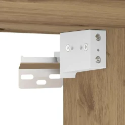 vidaXL Almacenamiento Industrial-Armario de pared para garaje madera ingeniería artesanal roble