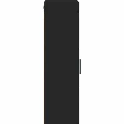 vidaXL Armario de pared para baño TULUM 37 x 24,5 x 86 cm Negro Discount