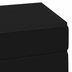 vidaXL Armario de pared para baño TULUM 37 x 24,5 x 86 cm Negro Discount
