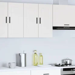 vidaXL Armario de pared para cocina Porto madera de ingeniería blanca Blanco Best