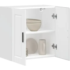 vidaXL Armario de pared para cocina Porto madera de ingeniería blanca Blanco Best