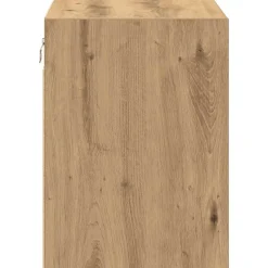 vidaXL Almacenamiento Industrial-Armario de pared para garaje madera ingeniería artesanal roble