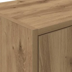 vidaXL Almacenamiento Industrial-Armario de pared para garaje madera ingeniería artesanal roble