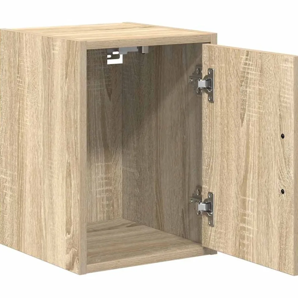 vidaXL Almacenamiento Industrial-Armario de pared para garaje madera de ingeniería