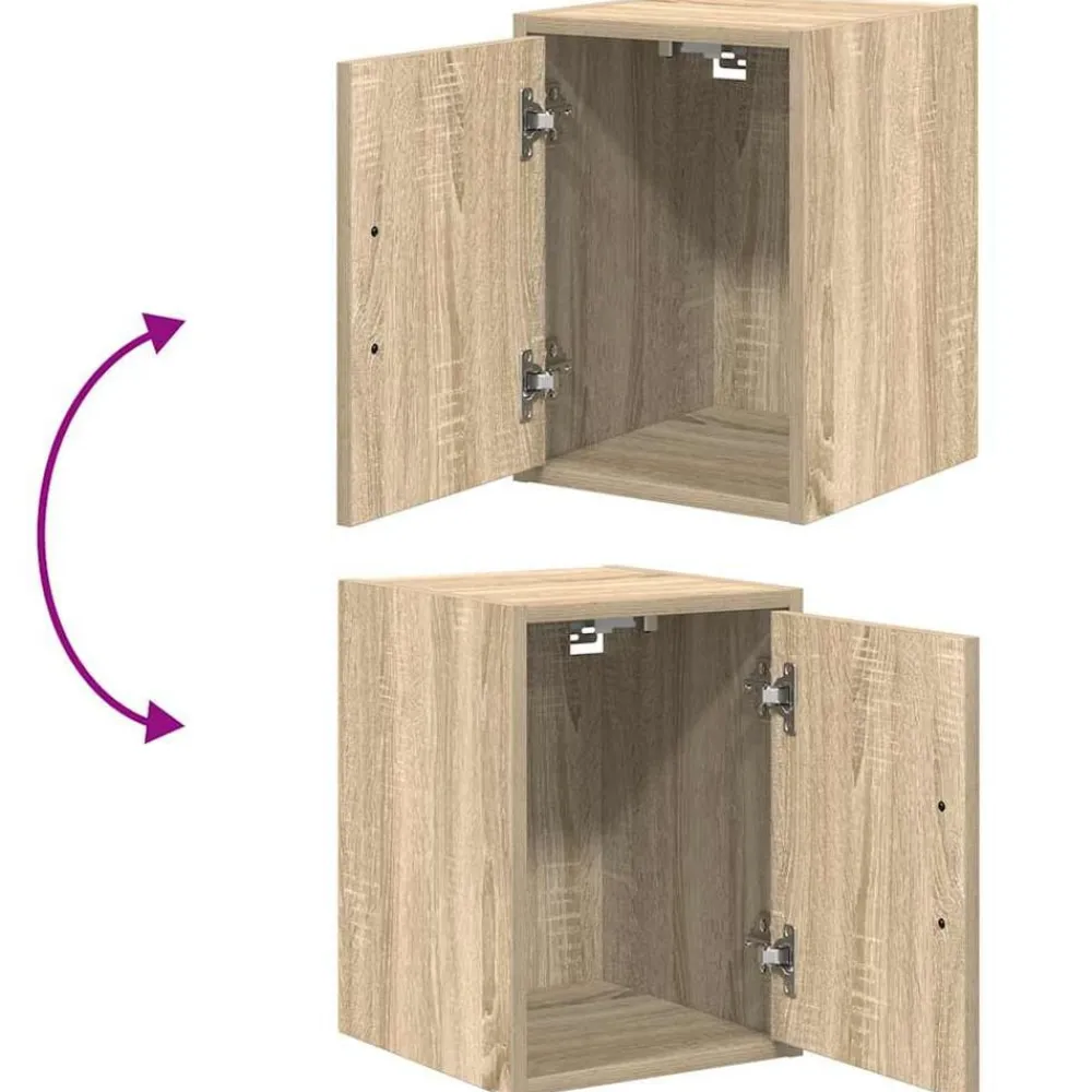 vidaXL Almacenamiento Industrial-Armario de pared para garaje madera de ingeniería