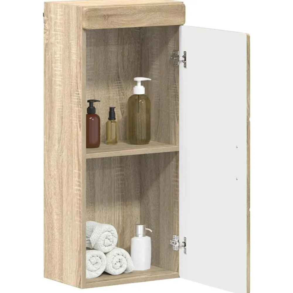 vidaXL Armarios Y Almacenamiento-Armario de pared para baño TULUM 37 x 24,5 x 86 cm