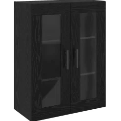 vidaXL Armario de pared 69.5 x 34 x 90 cm Roble negro Clearance