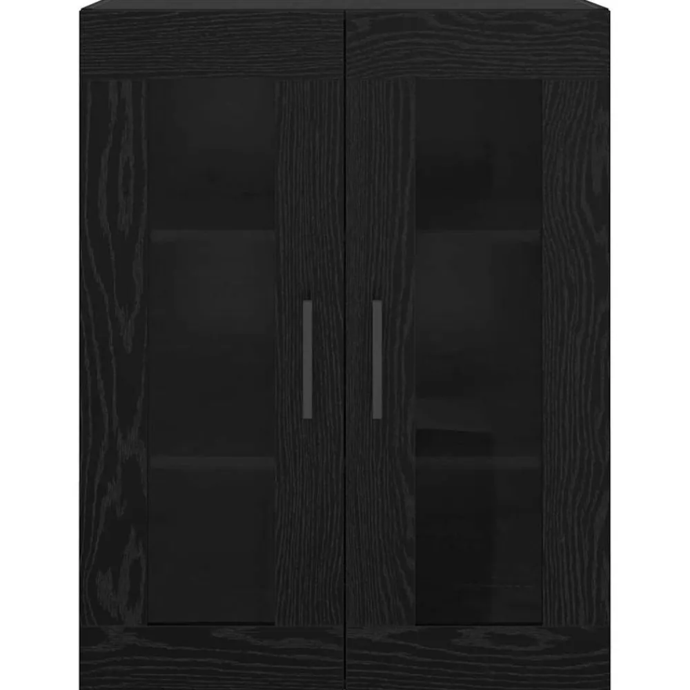 vidaXL Armario de pared 69.5 x 34 x 90 cm Roble negro Clearance