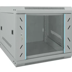 vidaXL Electrónica-Armario de red con almacenamiento 53 x 60 x 45 cm Acero