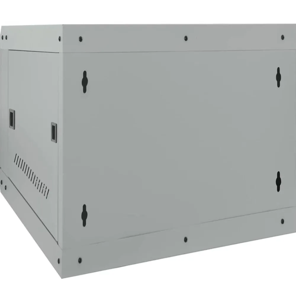 vidaXL Electrónica-Armario de red con almacenamiento 53 x 60 x 45 cm Acero