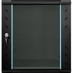 vidaXL Armario de red con almacenamiento 60 x 45 x 65 cm Acero Negro Clearance