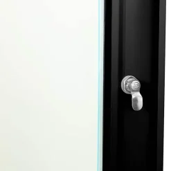 vidaXL Armario de red con almacenamiento 53 x 35 x 21 cm Acero Negro Best