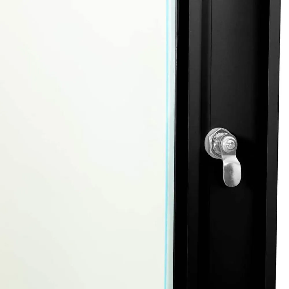 vidaXL Armario de red con almacenamiento 53 x 35 x 21 cm Acero Negro Best