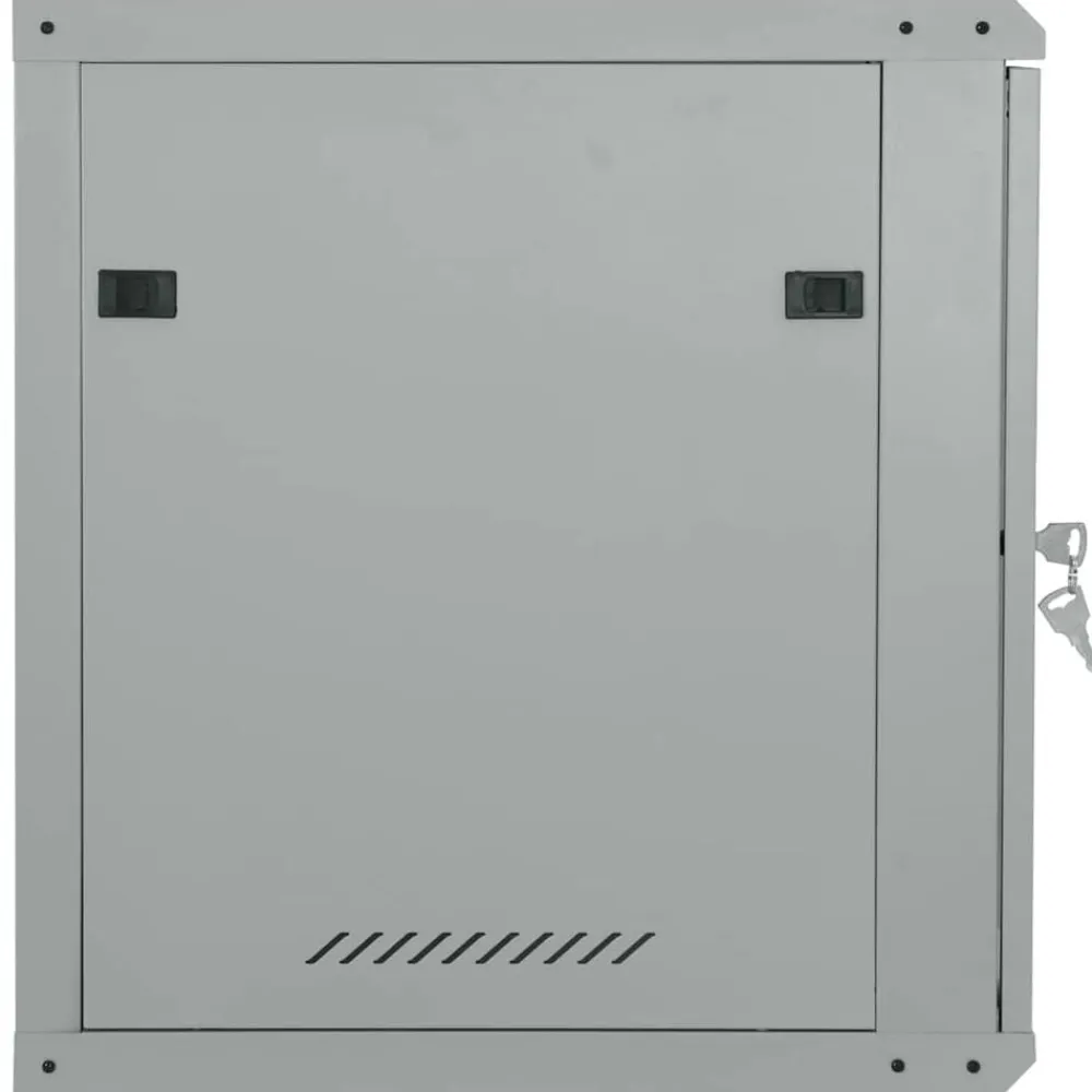 vidaXL Armario de red con almacenamiento 60 x 60 x 50 cm Acero Gris Outlet