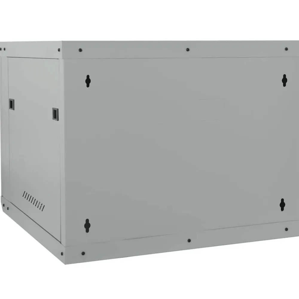 vidaXL Armario de red con almacenamiento 60 x 60 x 50 cm Acero Gris Outlet
