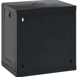 vidaXL Armario de red con almacenamiento 53 x 45 x 60 cm Acero Negro Online