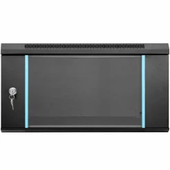 vidaXL Armario de red con almacenamiento 60 x 60 x 35 cm Acero Negro Best