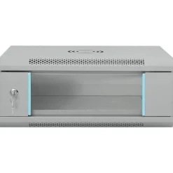 vidaXL Armario de red con almacenamiento 53 x 45 x 21 cm Acero Gris Discount