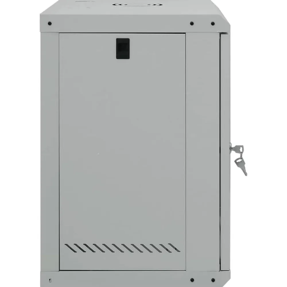 vidaXL Electrónica-Armario de red con almacenamiento 53 x 45 x 60 cm Acero