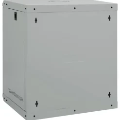 vidaXL Electrónica-Armario de red con almacenamiento 53 x 45 x 60 cm Acero