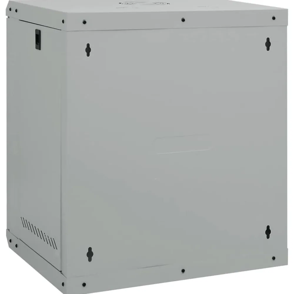 vidaXL Electrónica-Armario de red con almacenamiento 53 x 45 x 60 cm Acero