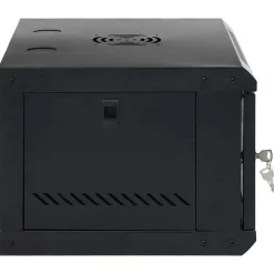 vidaXL Armario de red con almacenamiento 53 x 45 x 30 cm Acero Negro Discount