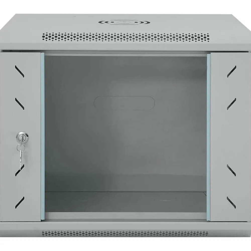 vidaXL Electrónica-Armario de red con almacenamiento 53 x 45 x 45 cm Acero