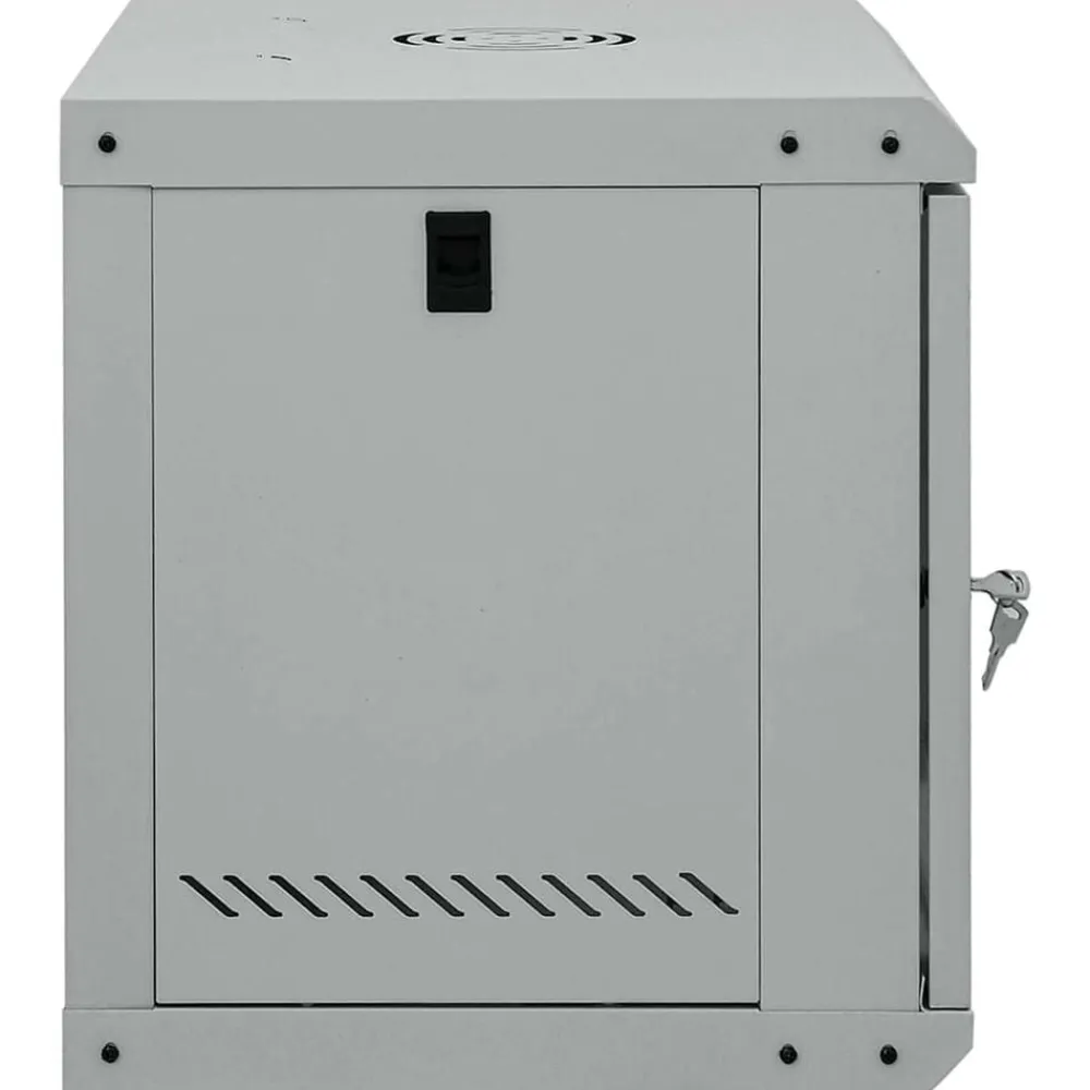 vidaXL Electrónica-Armario de red con almacenamiento 53 x 45 x 45 cm Acero
