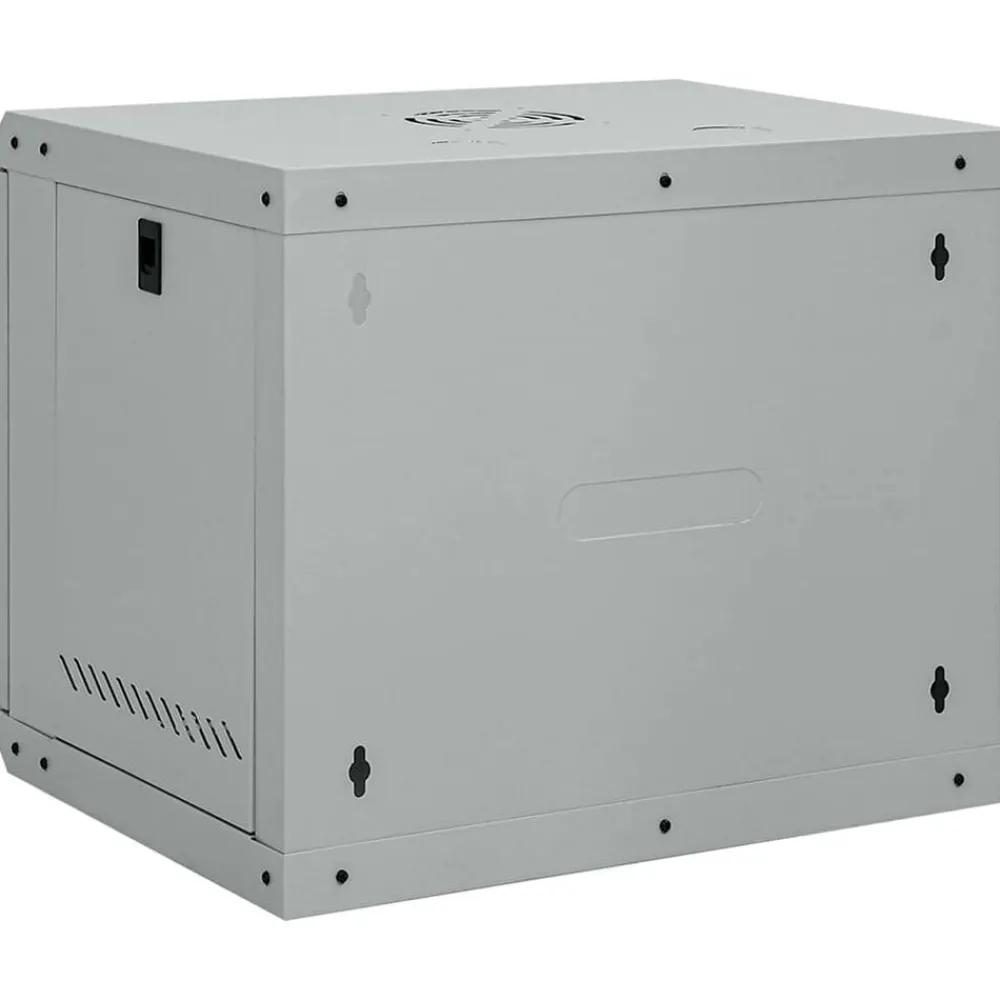 vidaXL Electrónica-Armario de red con almacenamiento 53 x 45 x 45 cm Acero