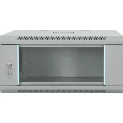 vidaXL Armario de red con almacenamiento 60 x 35 x 28 cm Acero Gris Clearance